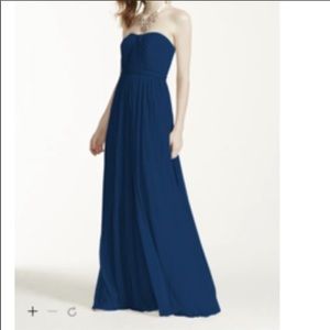 David’s Bridal, Versa dress, Marine blue